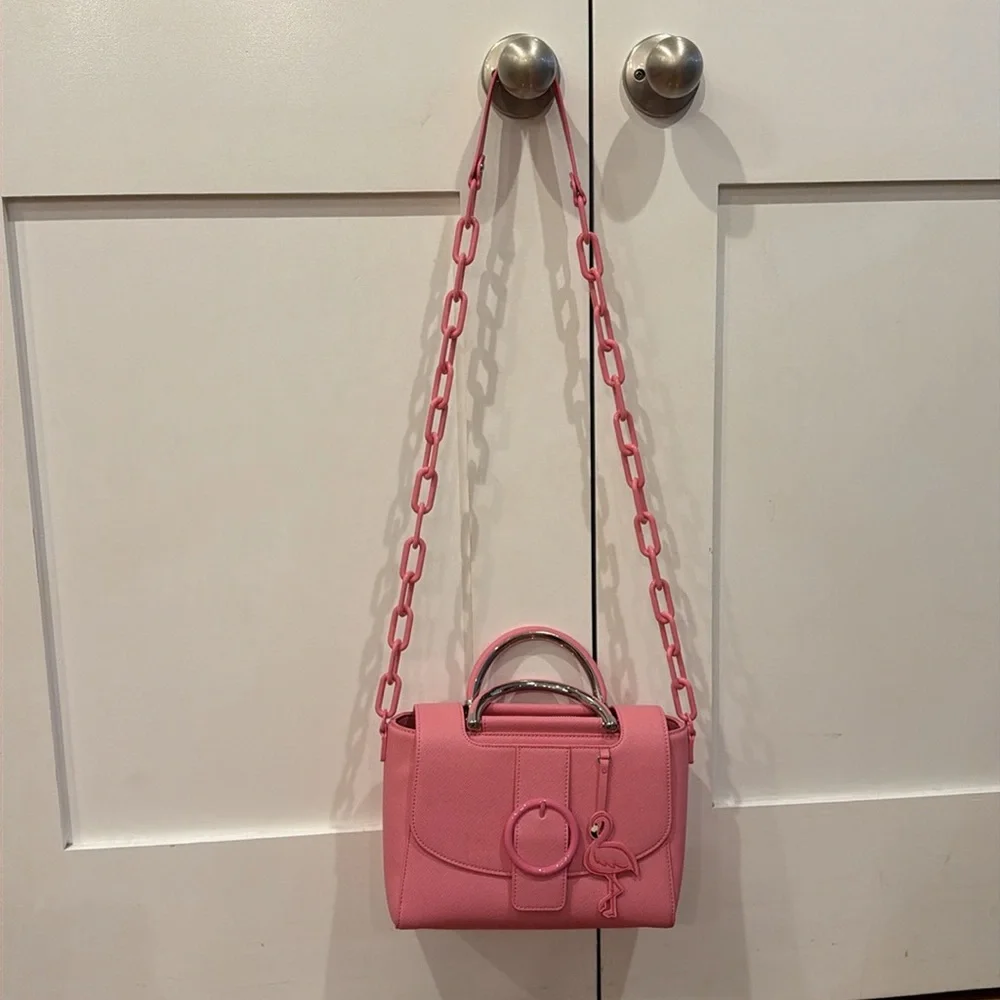 Loungefly Pink Flamingo Bag - Picture 3 of 6